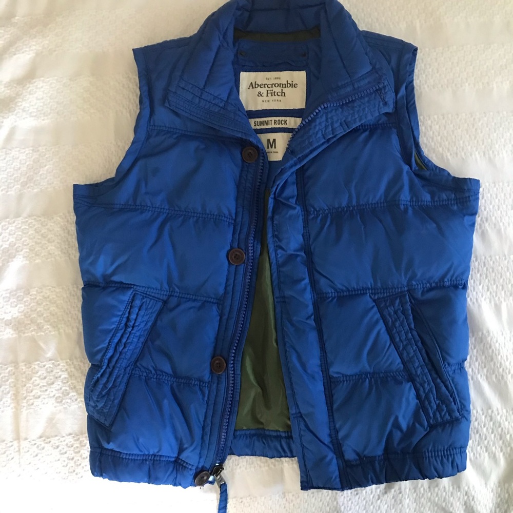 Abercrombie Summit Rock Puffer Vest: Bright Blue